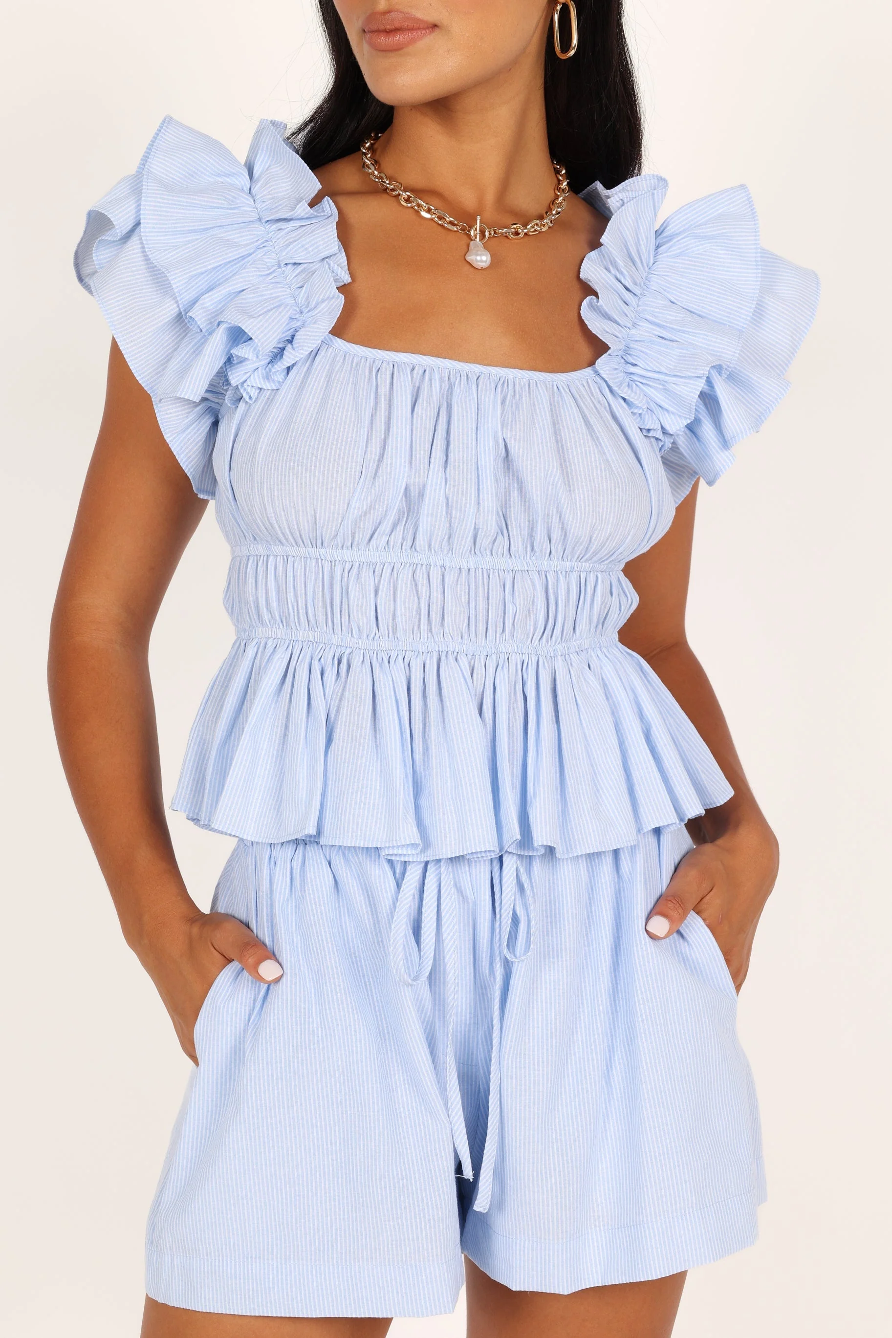 Zoe Two Piece Set - Blue - Image 2