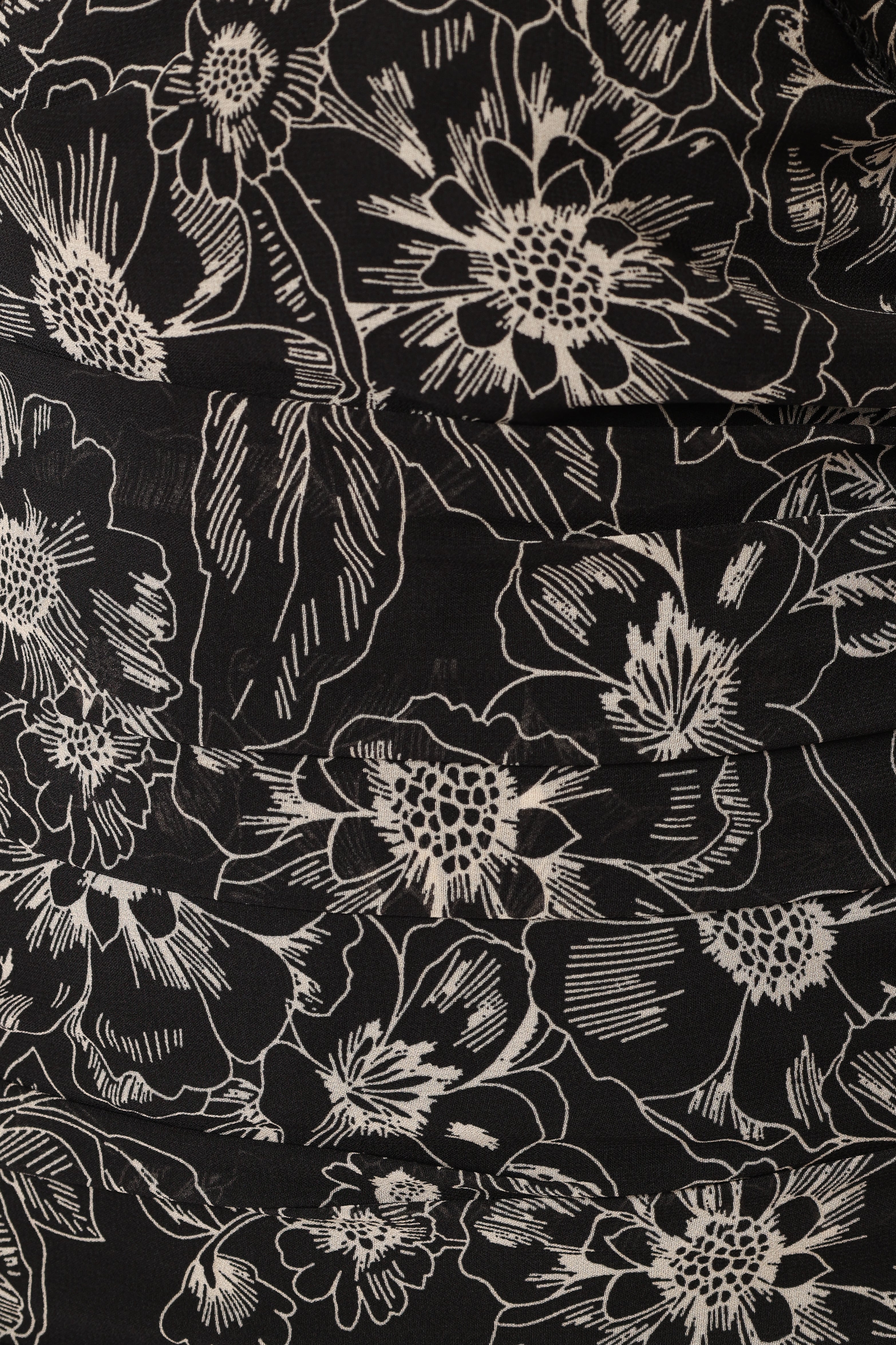 Zuri Rosette Mini Dress - Black Floral - Image 9